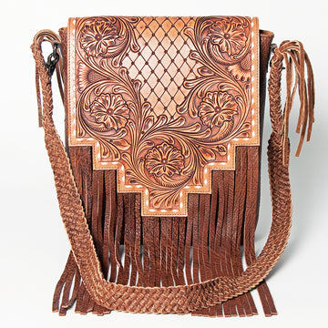 American Darling Cross Body Hand Tooled Genuine Leather women bag western handbag purse
